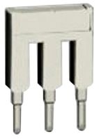 WAGO 2016-403 Jumper (Busbar), Jumper, S Rail Mounted Terminal Blocks, 3 Positions
