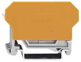 WAGO 280-618 Bloque de Terminal c/Montaje en Riel DIN, 2 Posiciones, 28 AWG, 14 AWG, 2.5 mm², Pinza, 10 A