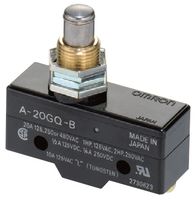OMRON INDUSTRIAL AUTOMATION A-20GQ21-B7-K Microswitch, Snap Action, Cross Roller Plunger, SPDT, Screw, 20 A, 250 V