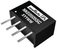 MURATA POWER SOLUTIONS NKE0505SEC Convertidor CD/CD Pasante Aislado, ITE, SIP, 1:1, 1 W, 1 Salida, 5 V