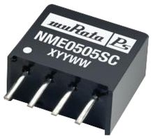 MURATA POWER SOLUTIONS NME0509SC Convertidor CD/CD Pasante Aislado, ITE, SIP, 1:1, 1 W, 1 Salida, 9 V