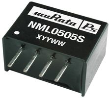 MURATA POWER SOLUTIONS NML0509SC Convertidor CD/CD Pasante Aislado, ITE, SIP, 1:1, 2 W, 1 Salida, 9 V