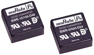 MURATA POWER SOLUTIONS BWR-15/100-D48-C Convertidor CD/CD Aislado de Montaje en Tarjeta, Through Hole, 3W, 15V, 100mA, -15V, 100mA