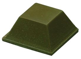 3M SJ-5018 BLACK Bumper / Feet, Stick On, Pack 80, Adhesive, 5.8 mm, 12.7 mm, Square, Black