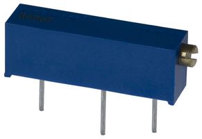 BOURNS 3006P-1-103ZLF Trimmer, Multi Turn, Cermet, Side Adjust, 10 kohm, Through Hole, 15 Turns