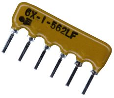 BOURNS 4606X-101-562LF Resistencia de Red Fija, 5.6 kohm, Con Bus, 5 Resistors, SIP, PC Pin, ± 2%