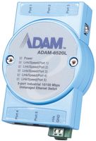 ADVANTECH ADAM-6520L-AE Switch, 5 Ports, Industrial, Unmanaged Fast Ethernet, DIN Rail / Stack / Wall, RJ45 x 5