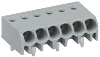 WAGO 744-203 Bloque de Terminal de Cable-A-Tarjeta, 3.5 mm, 3 Posiciones, 20 AWG, 16 AWG, 1.5 mm², Pinza
