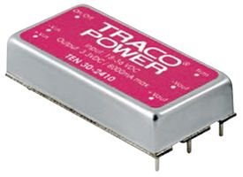TRACO POWER TEN 30-1211 Convertidor CD/CD Pasante Aislado, ITE, DIP, 2:1, 30 W, 1 Salida, 5.1 V