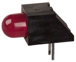 BIVAR H178CRD Circuit Board Indicator, Red, Through Hole, T-1 3/4 (5mm), 20 mA, 2 mcd