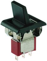 ALCOSWITCH - TE CONNECTIVITY A103J61ZQ0004 Rocker Switch, On-Off-On, SPDT, Non Illuminated, Panel Mount, Black, GEMINI A Series