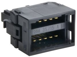 3M 35715-L010-A00AK Connector Adapter, Wire to Board, 5 Positions, Jack, Wire to Board, 5 Positions, Plug
