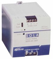 SOLAHD SDP-4-24-100LT AC/DC DIN Rail Power Supply (PSU), 1 Output, 91.2 W, 24 VDC, 3.8 A