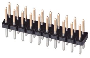 AMPHENOL COMMUNICATIONS SOLUTIONS 67996-220HLF Pin Header, Board-to-Board, 2.54 mm, 2 Rows, 20 Contacts, Through Hole, FCI BergStik 67996 Series