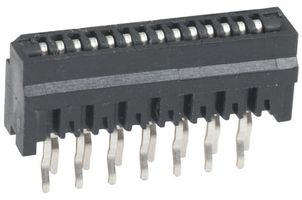 AMPHENOL COMMUNICATIONS SOLUTIONS HLW14S-2C7LF Conector FFC / FPC para tarjeta, 1 mm, 14 Contactos, Receptáculo eléctrico, Serie HLW-S