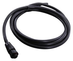 SWITCHCRAFT/CONXALL CA62806PP07990 Circular Cable Assembly, 20AWG, Circular Plug to Free End, 6 Positions, 79 ", 2 m, Black