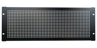 HAMMOND PPFS19005BK Panel Rack Perforado, 3U, Negro, Acero, 19" Ancho, 5.25" Alto, Serie PPFS