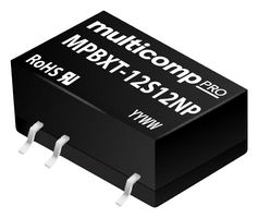 MULTICOMP PRO MPBXT-15S05NP Convertidor CD/CD Superficial Aislado, ITE & Industrial, DIP Montaje Superficie, 1 W, 1 Salida