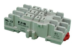 EATON CUTLER HAMMER D5PA2 Relay Socket, DIN Rail, Panel, Screw, 11 Pins, 15 A, 300 V, D5 Series