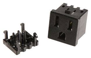 TE CONNECTIVITY - AMP 208697-2 Conector de Alta Potencia, Receptáculo eléctrico, 10 A, Montaje en Panel, IDC / IDT