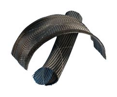 ALPHA WIRE ZGRP11/2 BK008 Manguito, Braided, PE (Polyester), Black, 50.8 mm, 7.62 m, 25 ft
