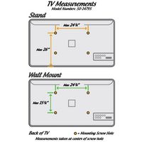 50-14795 - Universal Table Top TV Stand for 32" - 60" Flat-Screen Televisions