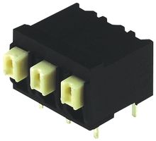 WEIDMULLER 1824800000 Wire-To-Board Terminal Block, 5 mm, 8 Positions, 24 AWG, 16 AWG, 1.5 mm², Push In