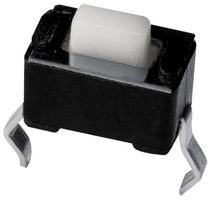 TE CONNECTIVITY - ALCOSWITCH FSMH Tactile Switch, FSM Series, Top Actuated, Through Hole, Rectangular Button, 130 gf, 50mA at 24VDC