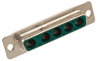 AMPHENOL COMMUNICATIONS SOLUTIONS DB5W5SA00LF Combination Layout D Sub Connector, FCI 681M Series, DB-5W5, Receptacle, 5 Contacts, 5 Power