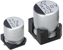 NICHICON UCZ1V680MCL1GS Capacitor Electrolítico de Aluminio SMT, Lata Radial - SMD, 68 µF, 35 V, 0.2 ohm
