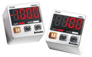 AUTONICS PSAN-C01CPV-NPT1/8 Pressure Transmitter, IP40, Gas, Liquid, Oil, Compound, NPT, 0 kPa, 100 kPa, 1/8", Cable