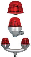 DIALIGHT RTO1R07004 Luz de Obstáculo, Vigilante, Rojo, 6.5W, IP65, NEMA 4X, 111.3mm de Diámetro, 76.2mm de Altura
