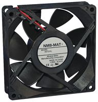 NMB TECHNOLOGIES 3610VL-04W-B70-E00 DC Axial Fan, 12 V, Square, 92 mm, 25 mm, Ball Bearing, 96.4 CFM