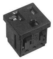 TE CONNECTIVITY - AMP 213598-1 Conector de Entrada de Potencia, Electrical AC Power, 15 A, Gris, Nylon (Poliamida), 125 V