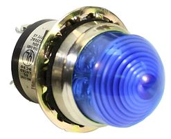 DIALIGHT 556-3804-304F LED Panel Mount Indicator, Blue, 24 VDC, 25.4 mm, 32 mA, 480 foot lambert, IP66