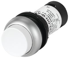 EATON C22-DRH-W-K11 Botón Pulsador Industrial, RMQ Compact C22 Series, 22.5 mm, SPST-NO, SPST-NC, Sostenido