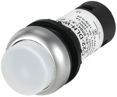 EATON C22-DRLH-W-K10-24 Botón Pulsador Industrial, RMQ Compact C22 Series, 22.5 mm, SPST-NO, Sostenido, Redondo Levantado