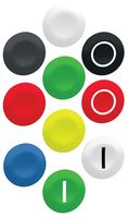 SCHNEIDER ELECTRIC ZBA79 Switch Cap Kit, Harmony XB5R Wireless, Batteryless Push Button Switches, Set of 10 Different Colors