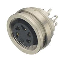 BINDER 09 0116 00 05 Conector Circular, Miniature Circular Connector, Serie 723, Hembra de Montaje Panel, 5 Contactos