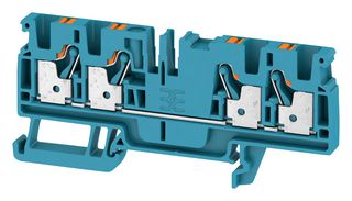 WEIDMULLER 2051520000 Bloque de Terminal c/Montaje en Riel DIN, 4 Posiciones, 26 AWG, 12 AWG, 4 mm², Push-In, 32 A
