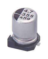 PANASONIC EEEHA1E100R Capacitor Electrolítico de Aluminio SMT, Lata Radial - SMD, 10 µF, 25 V, 1000 horas a 105°C