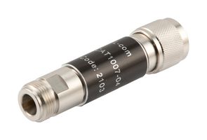 L-COM LCAT1007-04 RF Fixed Attenuator, N Male to N Female, 4 dB, DC to 18GHz, 2 W, 50 ohm, Aluminum