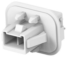 TE CONNECTIVITY 2391515-2 Base para Conector de Uso Rudo, 2Pos, Natural, Power Double Lock Series, Montaje en Panel