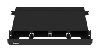 PANDUIT FRE1UBL Gabinete de Fibra, Acero, 4 Ranuras Cassette, Gabinetes Montaje Racl, Serie Opticom