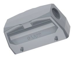 LAPP 19123000 Heavy Duty Connector, Hood, Side Entry, Aluminum Alloy Body, 2 Lever, 24B
