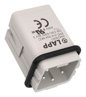 LAPP 44424057 Conector Uso Rudo, Protección de Alambre, EPIC HA Series, Inserto, 4+PE Contactos, 3A, Macho