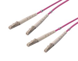 L-COM FODZLC-OM4-MAG-5 FO CABLE, LC-LC DUPLEX, OM4, 16.4