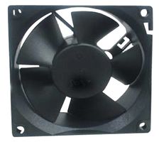 ADDA AD0812LB-Y51 Ventilador axial de CD, 12 V, Cuadrado, 80 mm, 32 mm, Rodamiento de bolas, 39.2 CFM