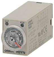 OMRON INDUSTRIAL AUTOMATION H3YN-21 DC24 Temporizador Analógico, Módo Múltiple, DPDT, Serie H3YN, Multifunción, 4 Rangos, 0.1 min, 10 h