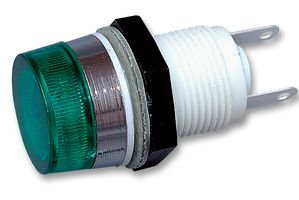ARCOLECTRIC / BULGIN LIMITED T0063AOFAD Portalámpara, Serie 0063, Verde, Pestaña Miniatura